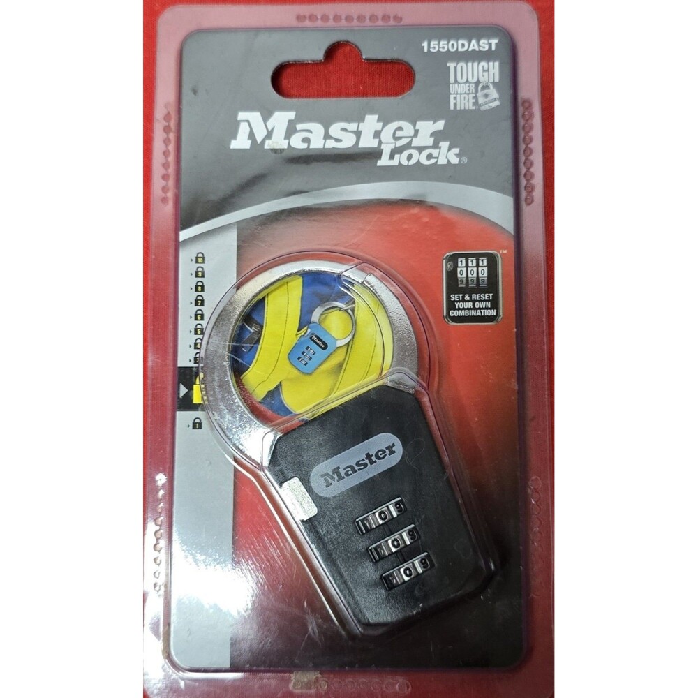 Master Lock 1550DAST Set-Your-Own Combination Backpack & Luggage Padlock